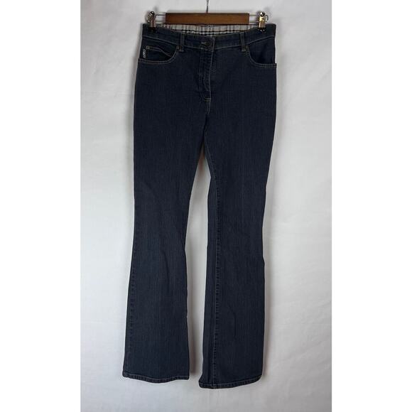 Burberry Women's Jeans Size 8 Flared in Black/Gray Denim - Picture 1 of 8
